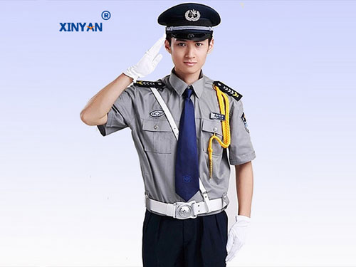 現貨銀灰色保安服批發 保安服定做